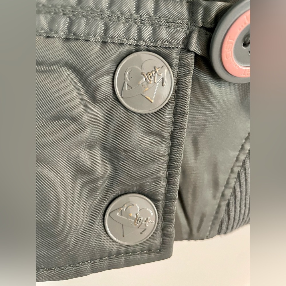 Zip up Button up Hooded Jacket - Picture 9 of 12